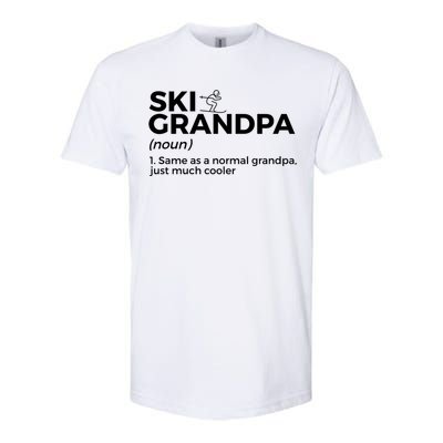 Ski Grandpa Definition Funny Skiing For Skiers Gift Softstyle CVC T-Shirt