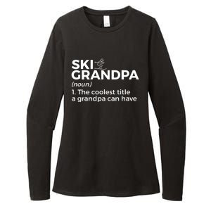 Ski Grandpa Definition Funny Skiing For Skiers Gift Womens CVC Long Sleeve Shirt