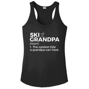 Ski Grandpa Definition Funny Skiing For Skiers Gift Ladies PosiCharge Competitor Racerback Tank