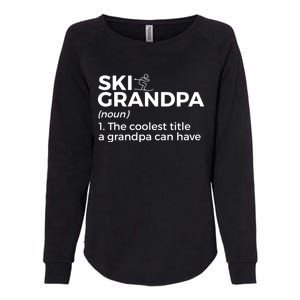 Ski Grandpa Definition Funny Skiing For Skiers Gift Womens California Wash Sweatshirt