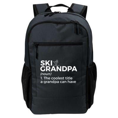 Ski Grandpa Definition Funny Skiing For Skiers Gift Daily Commute Backpack