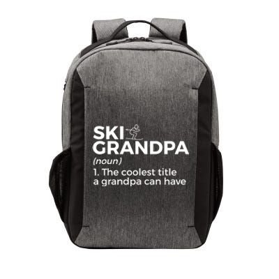 Ski Grandpa Definition Funny Skiing For Skiers Gift Vector Backpack