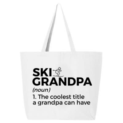 Ski Grandpa Definition Funny Skiing For Skiers Gift 25L Jumbo Tote