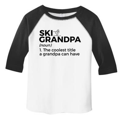 Ski Grandpa Definition Funny Skiing For Skiers Gift Toddler Fine Jersey T-Shirt