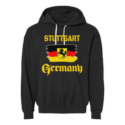 Stuttgart Germany Deutschland Baden Wuerttemberg Souvenir Garment-Dyed Fleece Hoodie
