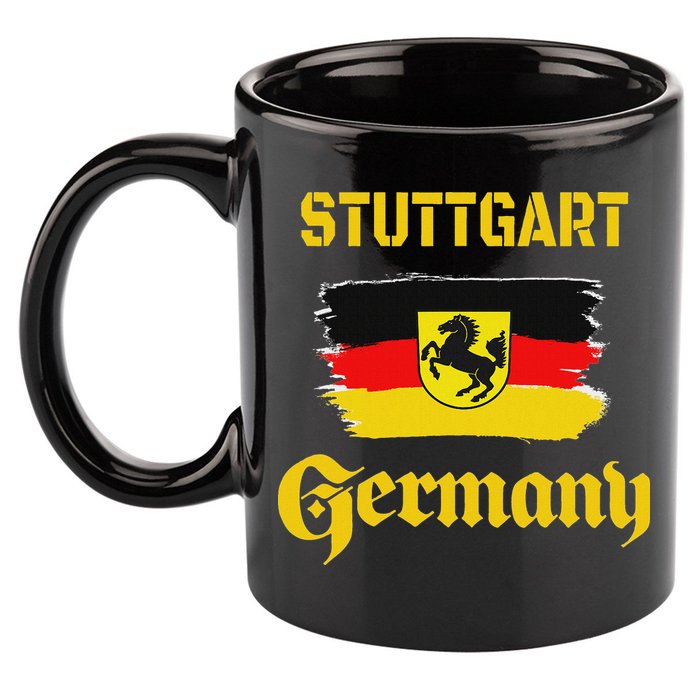 Stuttgart Germany Deutschland Baden Wuerttemberg Souvenir 11oz C Handle Ceramic Mug