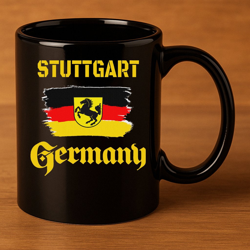 Stuttgart Germany Deutschland Baden Wuerttemberg Souvenir 11oz C Handle Ceramic Mug