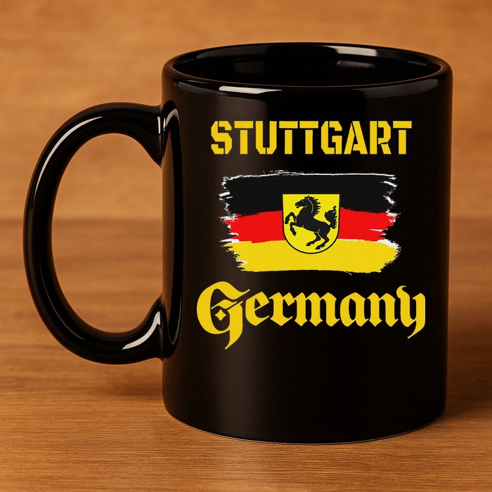 Stuttgart Germany Deutschland Baden Wuerttemberg Souvenir 11oz C Handle Ceramic Mug