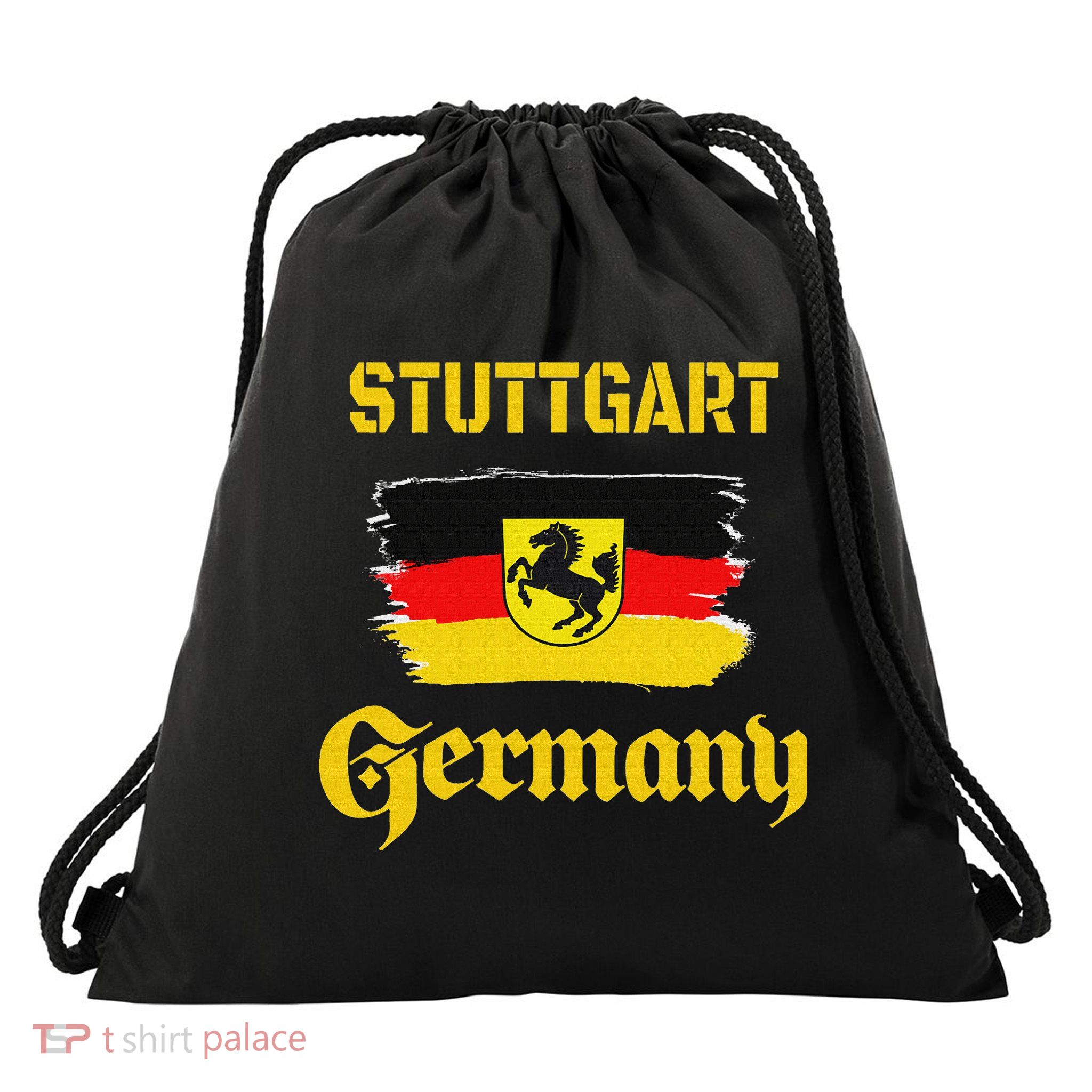 Stuttgart Germany Deutschland Baden Wuerttemberg Souvenir Drawstring Bag