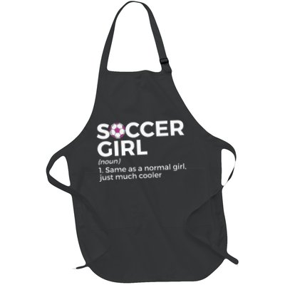Soccer Girl Definition funny sport lovers Apron