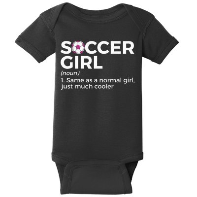 Soccer Girl Definition funny sport lovers Baby Bodysuit