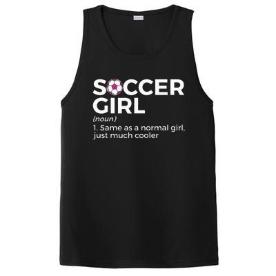 Soccer Girl Definition funny sport lovers PosiCharge Competitor Tank