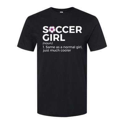 Soccer Girl Definition funny sport lovers Softstyle® CVC T-Shirt