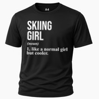 Skiing Girl Definition Like A Normal Girl But Cooler Cooling Performance Crew T-Shirt