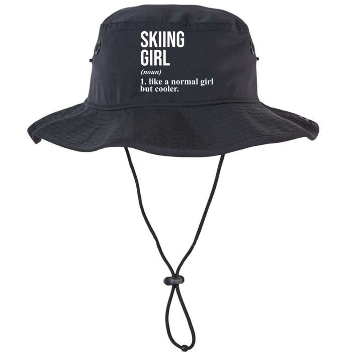 Skiing Girl Definition Like A Normal Girl But Cooler Bucket Hat