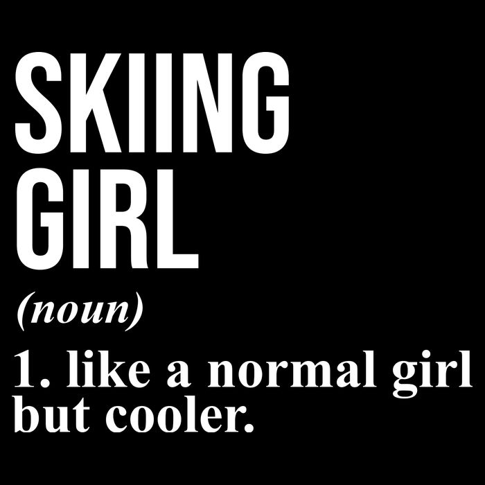 Skiing Girl Definition Like A Normal Girl But Cooler Bucket Hat