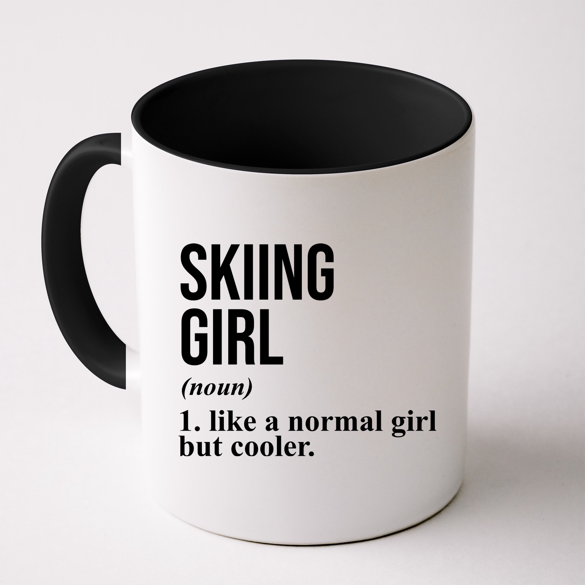 Skiing Girl Definition Like A Normal Girl But Cooler Mug