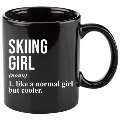 Skiing Girl Definition Like A Normal Girl But Cooler 11oz C Handle Ceramic Mug
