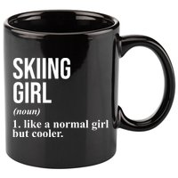 Skiing Girl Definition Like A Normal Girl But Cooler 11oz C Handle Ceramic Mug