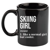Skiing Girl Definition Like A Normal Girl But Cooler 11oz C Handle Ceramic Mug
