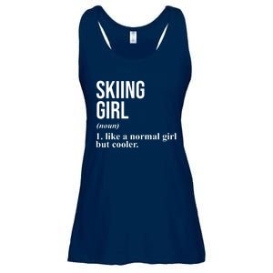 Skiing Girl Definition Like A Normal Girl But Cooler Ladies Essential Flowy Tank