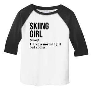 Skiing Girl Definition Like A Normal Girl But Cooler Toddler Fine Jersey T-Shirt