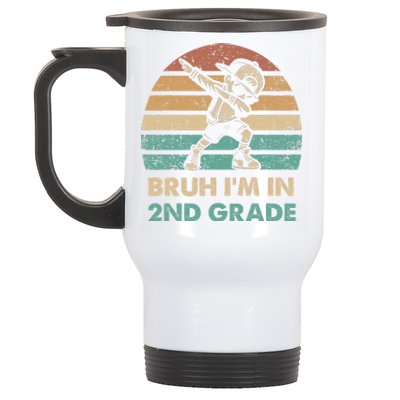 Second Grade Dabbing Bruh IM In 2nd Grade Students Stainless Steel Travel Mug