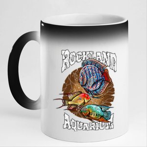 Severum Geophagus Discus Fish Hobbyist Aquarium Keeper 11oz Black Color Changing Mug