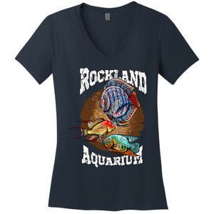 Severum Geophagus Discus Fish Hobbyist Aquarium Keeper Women's V-Neck T-Shirt