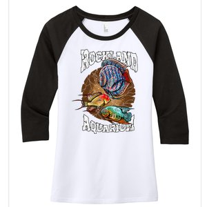 Severum Geophagus Discus Fish Hobbyist Aquarium Keeper Women's Tri-Blend 3/4-Sleeve Raglan Shirt