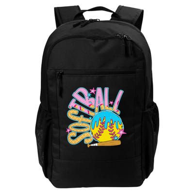 Softball Game Day Drip Ice Cream Drip Softball Backpack