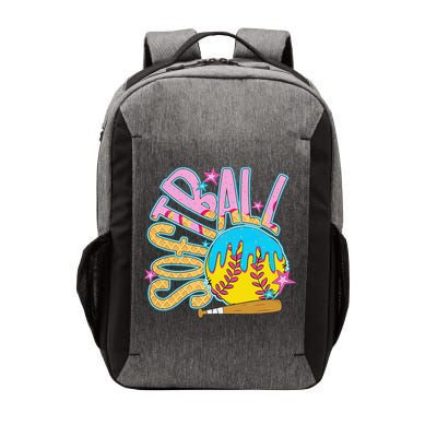 Softball Game Day Drip Ice Cream Drip Softball Vector Backpack