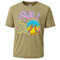 Softball Game Day Drip Ice Cream Drip Softball Cooling Performance Crew T-Shirt