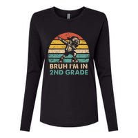 Second Grade Dabbing Boy Bruh IM In 2nd Grade Students = Womens Cotton Relaxed Long Sleeve T-Shirt