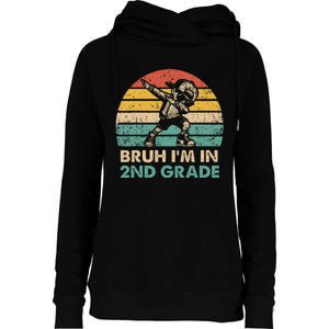 Second Grade Dabbing Boy Bruh IM In 2nd Grade Students = Womens Funnel Neck Pullover Hood