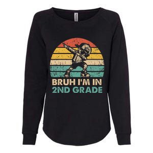 Second Grade Dabbing Boy Bruh IM In 2nd Grade Students = Womens California Wash Sweatshirt