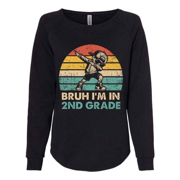 Second Grade Dabbing Boy Bruh IM In 2nd Grade Students = Womens California Wash Sweatshirt