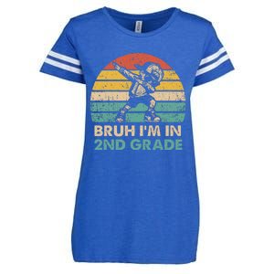 Second Grade Dabbing Boy Bruh IM In 2nd Grade Students = Enza Ladies Jersey Football T-Shirt