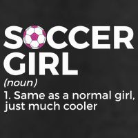 Soccer Girl Definition 7 Panel Mesh Trucker Snapback Hat