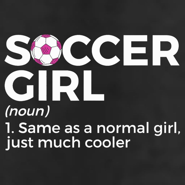 Soccer Girl Definition 7 Panel Mesh Trucker Snapback Hat