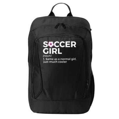 Soccer Girl Definition City Backpack