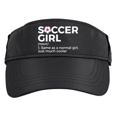 Soccer Girl Definition Adult Drive Performance Visor