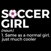 Soccer Girl Definition Drawstring Bag