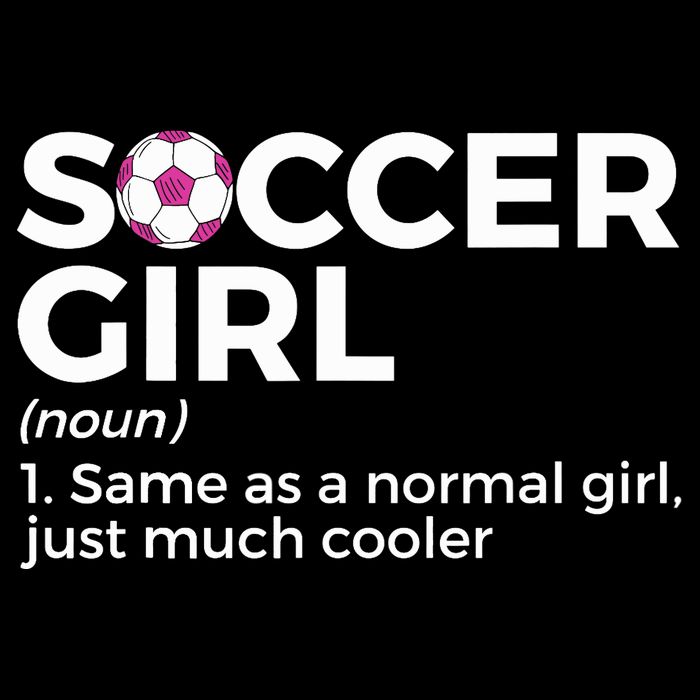 Soccer Girl Definition Drawstring Bag