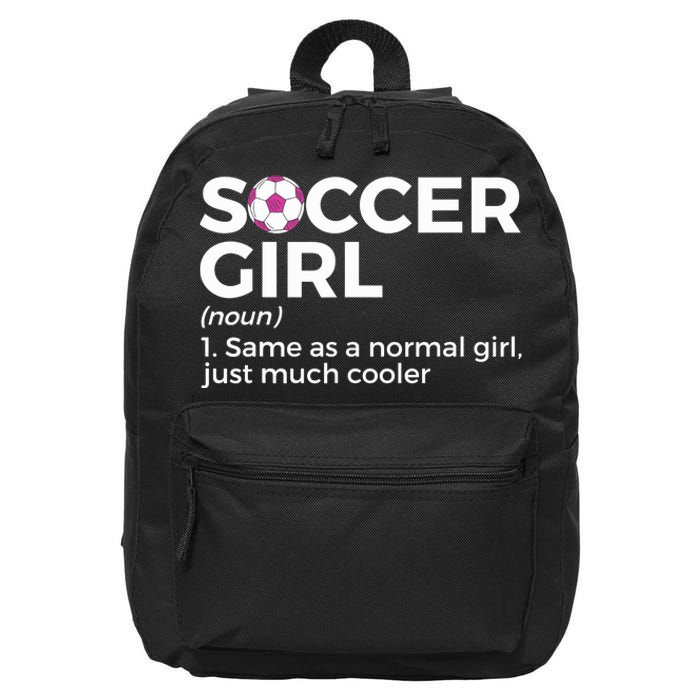 Soccer Girl Definition 16 in Basic Backpack