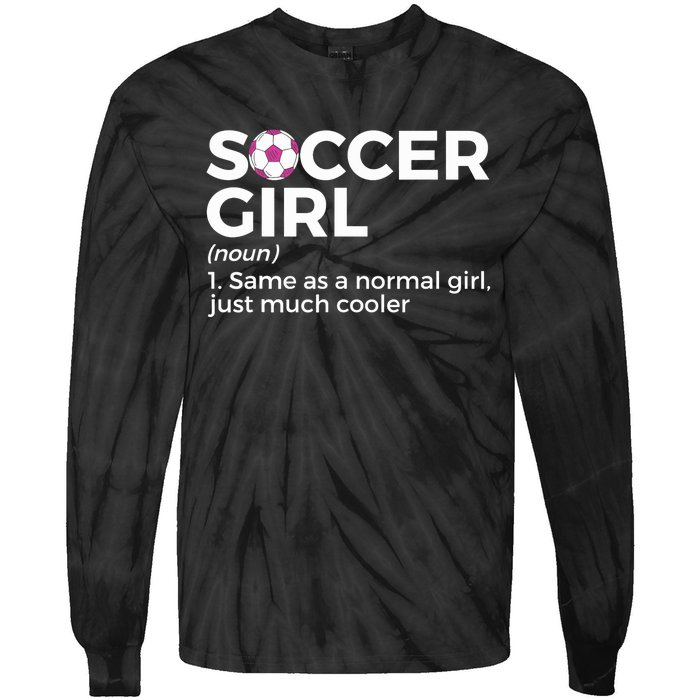 Soccer Girl Definition Tie-Dye Long Sleeve Shirt