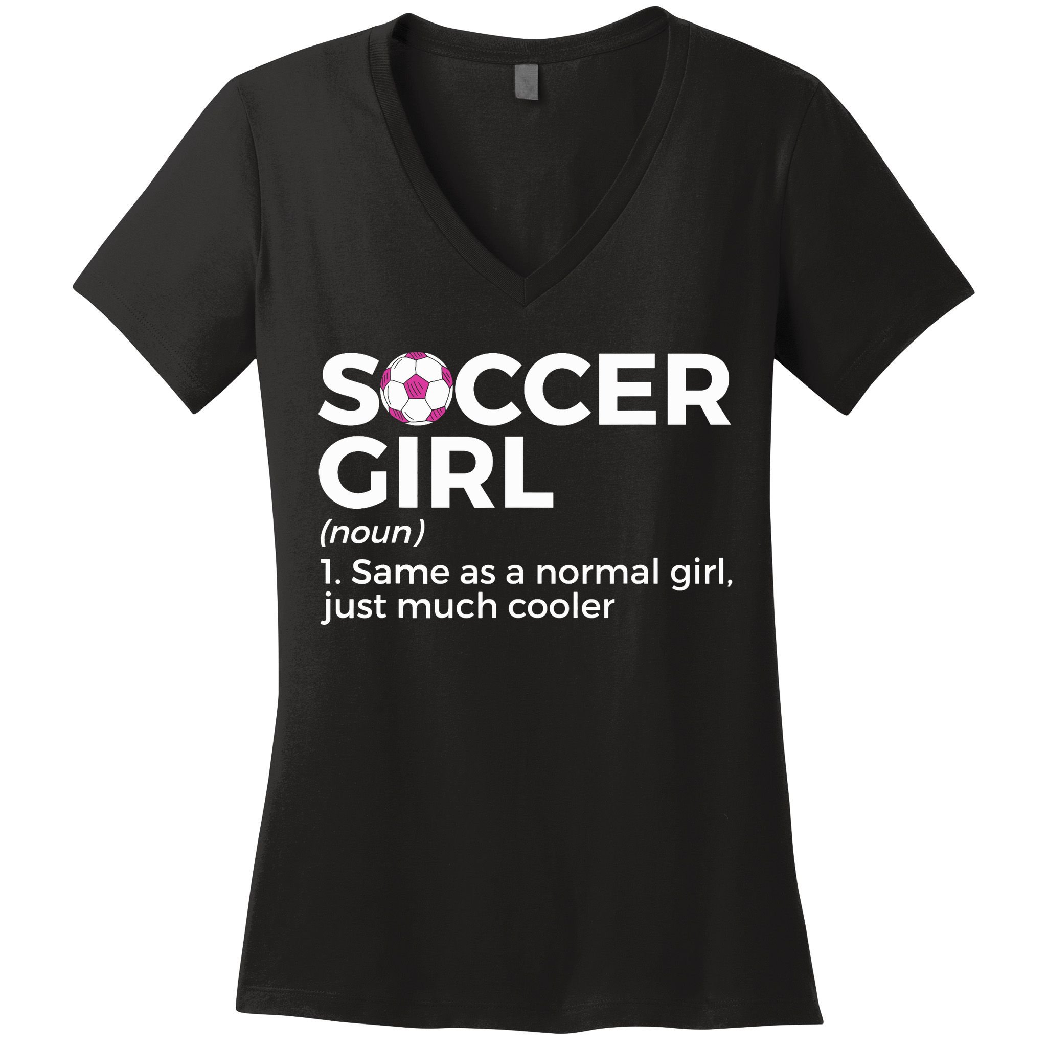 Soccer Girl Definition Women's V-Neck T-Shirt
