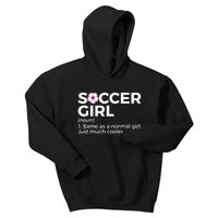 Soccer Girl Definition Kids Hoodie