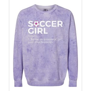 Soccer Girl Definition Colorblast Crewneck Sweatshirt