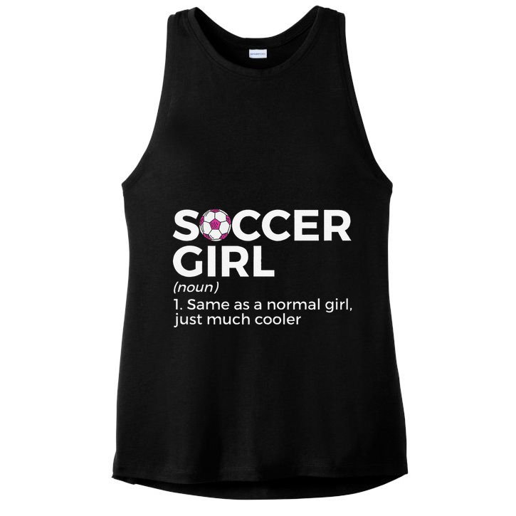 Soccer Girl Definition Ladies PosiCharge Tri-Blend Wicking Tank